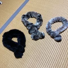 フェイクファー襟巻き　3本セットの画像