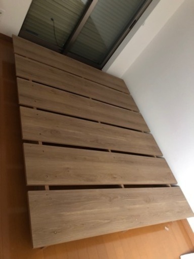 ロウヤ LOWYA ダブル ベッドフレームのみ すのこ ベッド