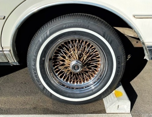 希少！格安！ 訳あり Dayton ワイヤーホイール 15インチ 4本 ホワイトリボンタイヤ付