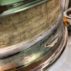 希少！格安！ 訳あり Dayton ワイヤーホイール 15インチ 4本 ホワイトリボンタイヤ付の画像