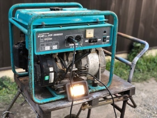デンヨー 2.6Kvニューパワー ガソリン 発電機 2600U2 常総市豊岡町から引き取り限定