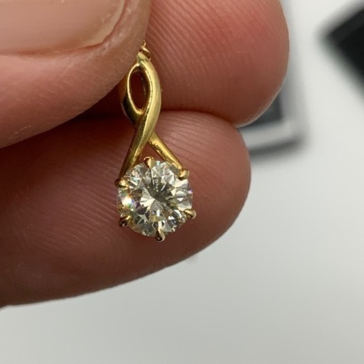 K18 18金　ダイヤモンド　一粒　ネックレス　2.3g ダイヤ　 0.53ct