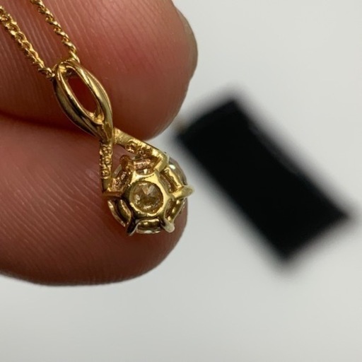 K18 18金　ダイヤモンド　一粒　ネックレス　2.3g ダイヤ　 0.53ct