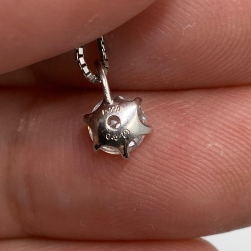 Pt900 プラチナ900 pt850 ダイヤモンドネックレス　一粒ネックレス　2.7g ダイヤ 0.579ct