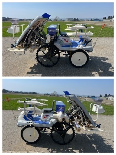 イセキ 4条植 田植機 PQZ4-DULF パワステ さなえ Zロータ 8.8馬力 施肥機　こまきちゃん