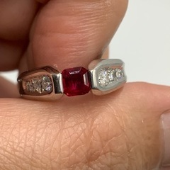 pt900ダイヤモンドルビー Ruby Pt900ルビー ダイヤモンドリング (NO.128881) – JEX宝石