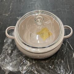☆未使用￥1,000！丸山技研　ほうろう鍋　両手鍋　家具　【BC...