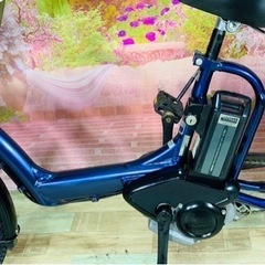 ①7009子供乗せ電動アシスト自転車3人乗りYAMAHA 20インチ良好バッテリーの画像