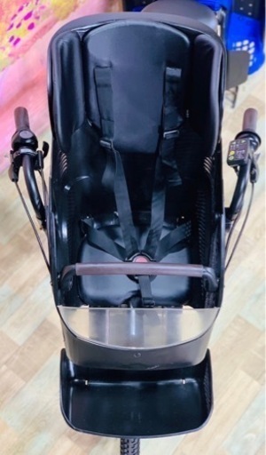 ①7009子供乗せ電動アシスト自転車3人乗りYAMAHA 20インチ良好バッテリー