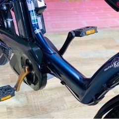 ④7009子供乗せ電動アシスト自転車3人乗りYAMAHA 20インチ良好バッテリーの画像