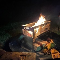 (新品未使用) 値下げたChillCamping チルキャンピング 焚火台 メッシュ焚火台の画像