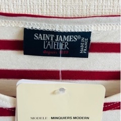 ☺️新品未使用品☺️SAINT JAMES  マンキエモダン　ボーダーカットソー  XLの画像