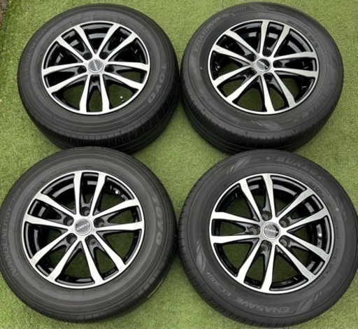 4月17日　お取引終了　バリ溝　195 65 r15 ブラックポリッシュホイール　４本セット