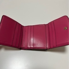 コーチ　三つ折り財布　花柄の画像
