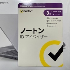 【新品未開封】Microsoft surface laptop GO2+ノートンIDアドバイザー3年の画像