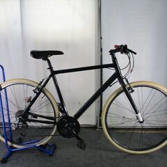 Ｄ392　★24800円★整備済み スポーツ中古自転車 BS　シルヴァ　ブラック　54ｃｍ【クロスバイク】