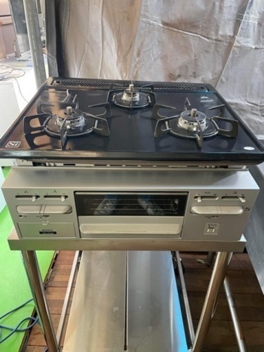 ハーマン ビルドインガスコンロ DG32N1SR 都市ガス用 3口