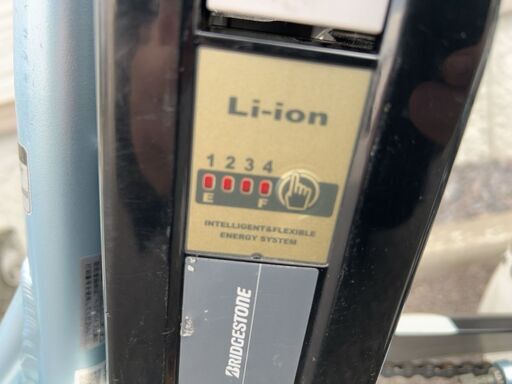 【直接引き取り】ブリヂストン 電動三輪自転車 アシスタ 24V 6.6Ah 内3速 18-16インチ 水色  動作確認済