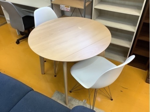 【リサイクルサービス八光】幅60-90㎝　タマリビング　イームズチェア2人掛けダイニングセット