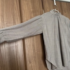 【BEAMS HEART】グレンチェックブラウス/フリーサイズの画像