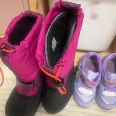 キッズシューズ　スノーブーツ　セットの画像