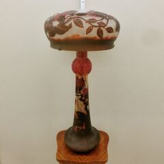 □Emile Galle調 エミール ガレ 調 2灯式 大型 スタンドランプ フロア