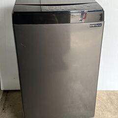 アイリスオーヤマ2021年製　 洗濯機 6kg ブラックレーベル 全自動 1人暮らし 毛布 簡易乾燥 ガラストップ ステンレス槽 IAW-T603BL