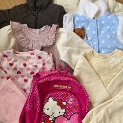 女の子　100サイズ 冬用　ジャンパー　パジャマ　ワンピース　ベ...