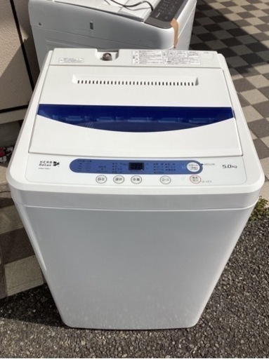 YAMADA ヤマダ電機 5kg 全自動電気洗濯機 YWM-T50A1 ホワイト 2017年製 ハーブリラックス 新生活 一人暮らし 単身 中古品