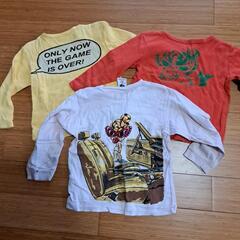 子供服90ロンＴヒスミニ３点の画像