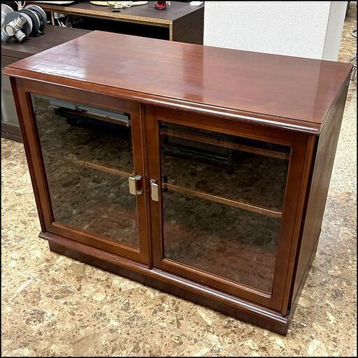 カリモク リビングボード/サイドボード キャビネット W89×H70×D46cm 札幌 東区 市内配送OK