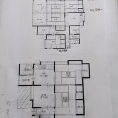 多頭飼いOK！   平屋２棟＋納屋(約８帖）＋土地（宅地で更地）６２坪の一括売り − 福岡県