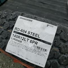145R12LT　6PR　軽バン／軽トラック用　ブリジストン　RD-604　新品4本セット