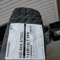 145R12LT　6PR　軽バン／軽トラック用　ブリジストン　RD-604　新品4本セット