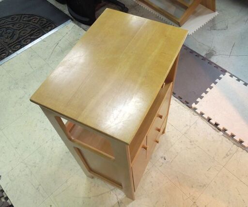 karimoku 台 FAX台 テレホンキャビネット コンソール 棚 コンセント