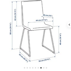 IKEA ダイニングテーブル&イスの画像