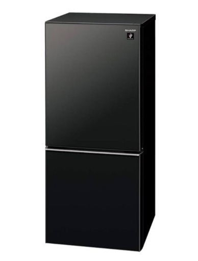 【引渡者決定】シャープ SJ-GD14F-B 2ドア冷蔵庫 (137L・つけかえどっちもドア) ブラック系