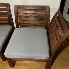 美品）おしゃれソファー２個セットの画像