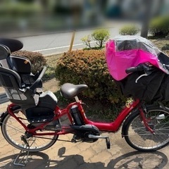 ブリヂストン　アンジェリーノ　電動自転車　子ども乗せ自転車　前後...