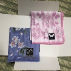 ハナエモリハンカチ差し上げます