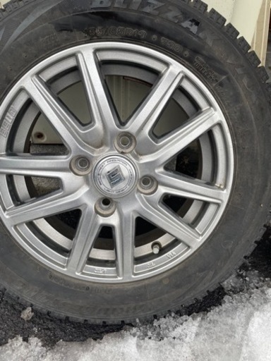 155/65R13 ブリザック VRX 2018年製 アルミホイール付き