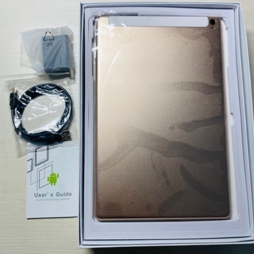 【新品】ゴールド✨Android12タブレット8GB+12GB デュアルSIMカード