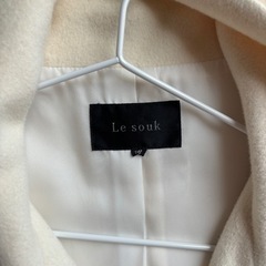 LE SOUK コート レディース　白　の画像