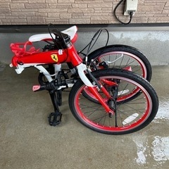 引き取り決まりました】自転車 折りたたみ自転車Ferrari