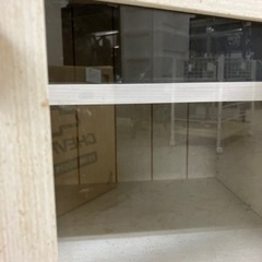 N2403-543 キッチンキャビネット白 汚れあり 中古の画像
