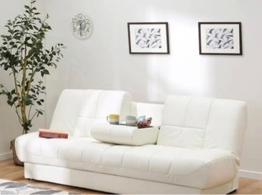 ソファ　ソファベッド　美品　収納あり