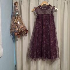 axes femme レース ノースリーブ ワンピース チュニック チュールの画像