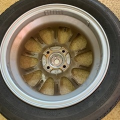 ブリヂストン 155/65R14 スタッドレスタイヤホイールセット 2016年製の画像