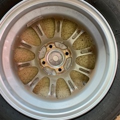 ブリヂストン 155/65R14 スタッドレスタイヤホイールセット 2016年製の画像