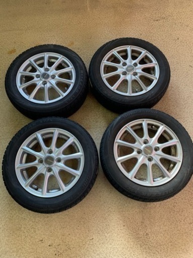 ブリヂストン 155/65R14 スタッドレスタイヤホイールセット 2016年製